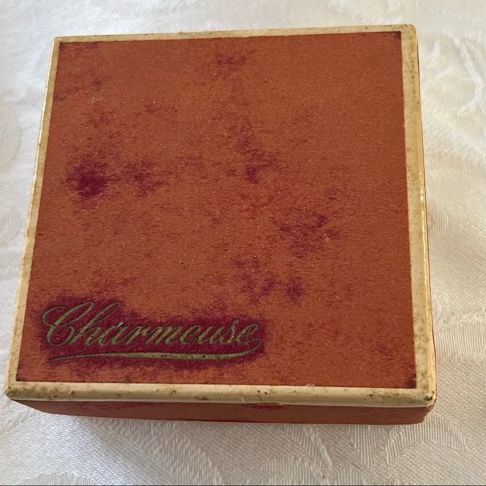 CHARMEUSE BROOCH SET REVERSE CARVED LUCITE BROOCH PIN AND EARRINGS SET